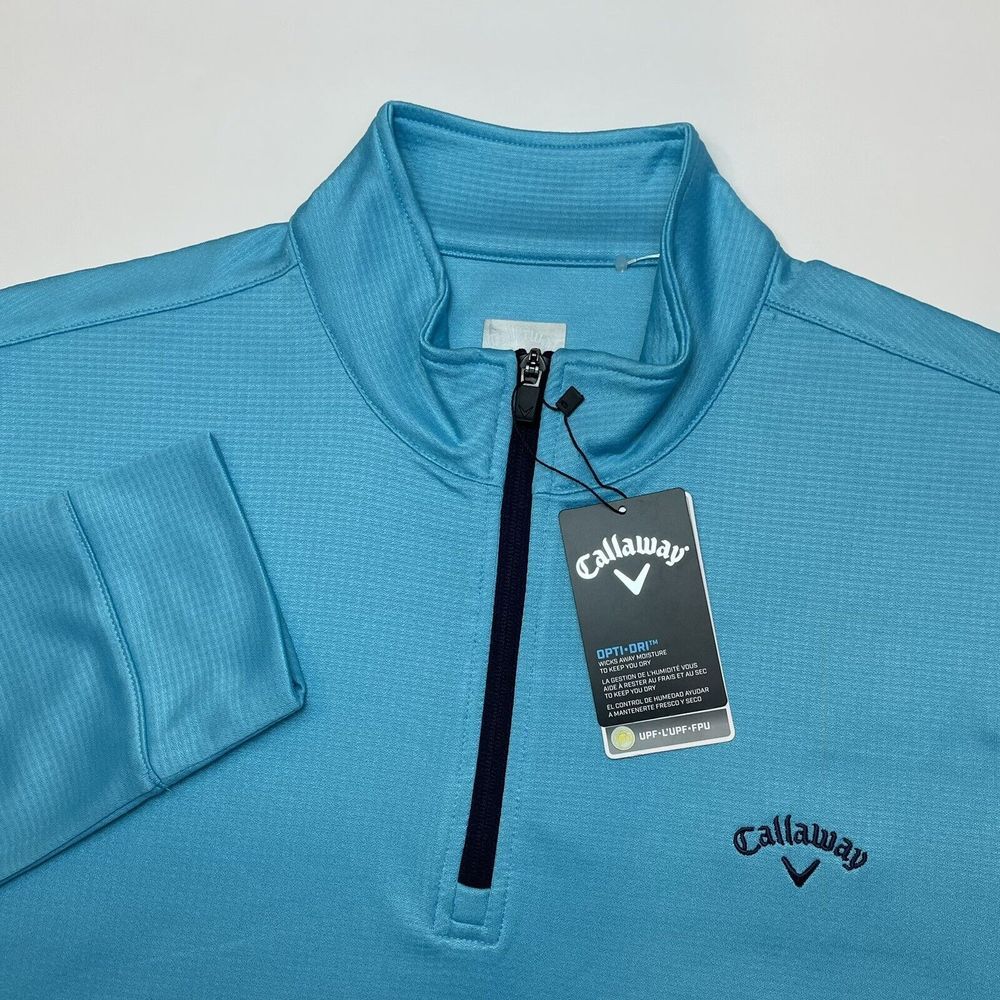 Callaway Blue Performance Quarter-Zip Sweatshirt